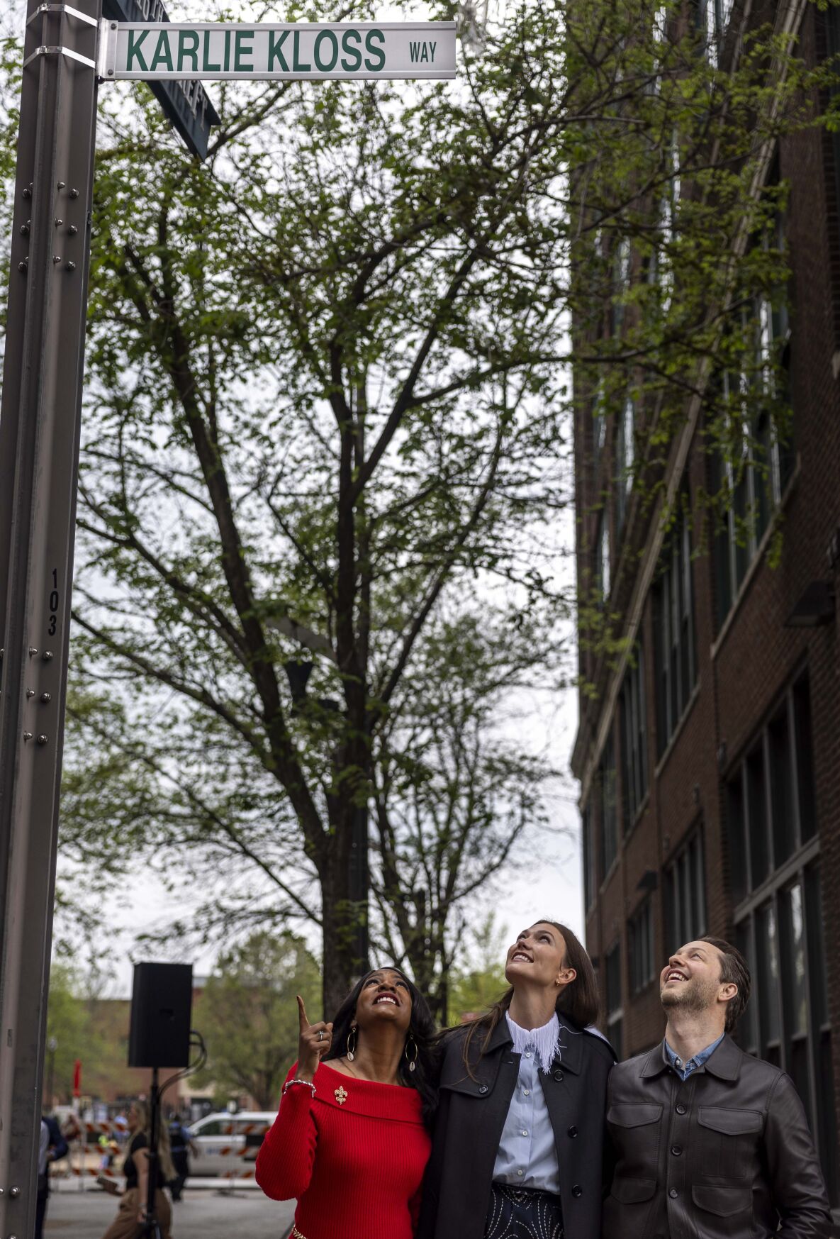 Ceremonial street naming for Karlie Kloss